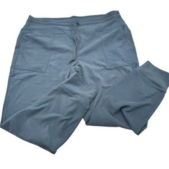 RBX Active Women's 2X Blue French Terry Athletic Workout Yoga Jogger Sweatpants - Picture 6 of 8